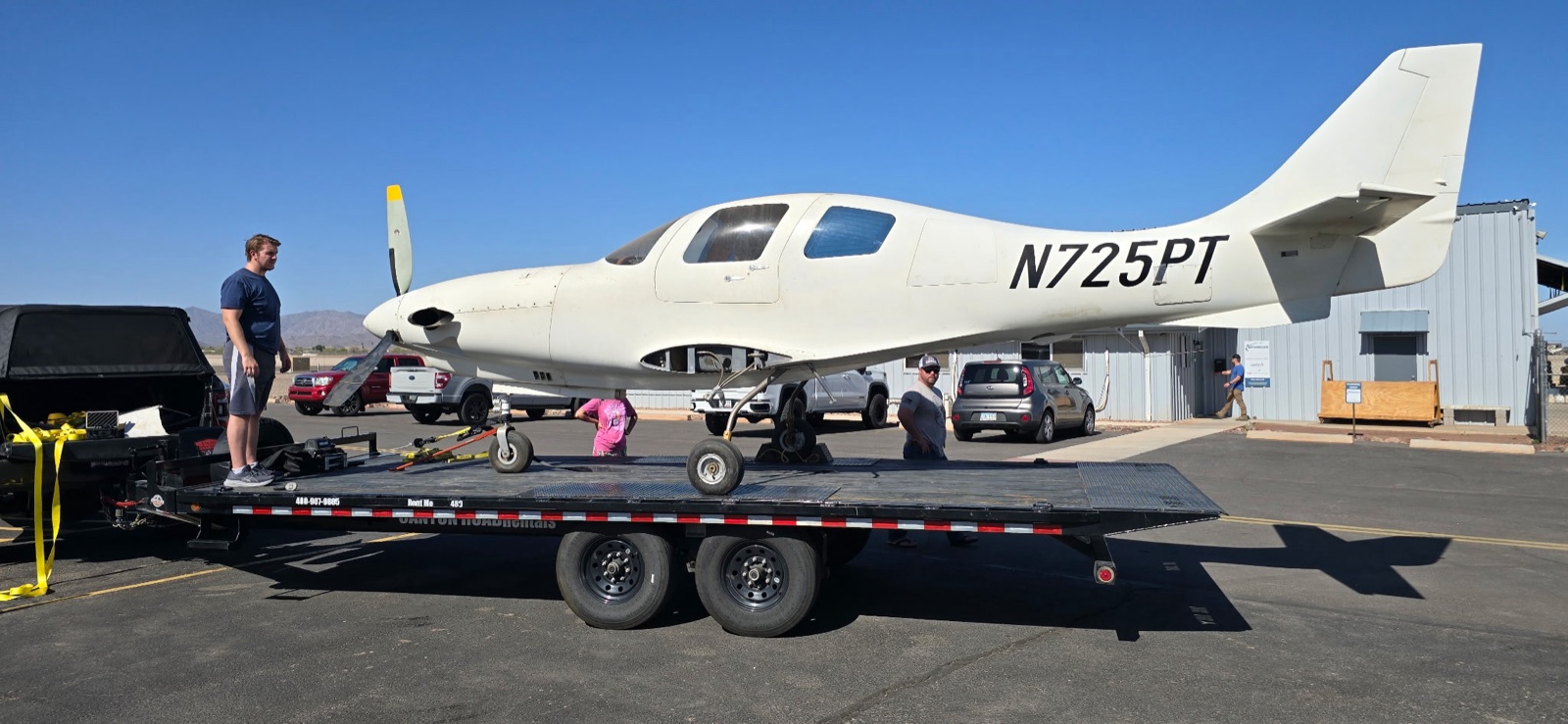 Canyon Road Rentals trailer loaded and ready in Mesa, AZ